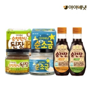 간편 순한양념세트 국물간장+비빔간장+소금+된장