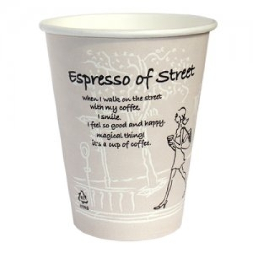 티엔에스해바라기 8온스 그레이 종이컵 (100개)_이미지