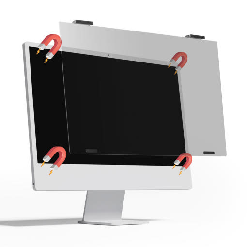 라익미 26° 아이케어 쉴드 마그네틱 사생활보호 블루라이트 차단 거치식 모니터 보안기 (32인치)_이미지