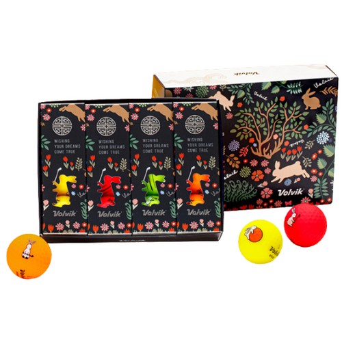볼빅 비비드 계묘년 흑토끼 에디션 (컬러공, 12개)_이미지