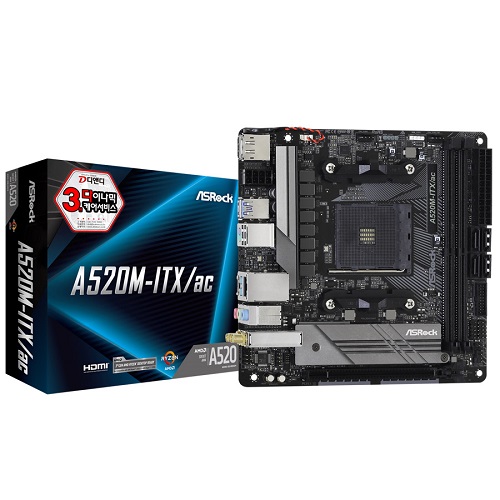 ASRock A520M-ITX/ac 디앤디컴이미지입니다. 누르면 해당 게시물로 새창이동합니다.