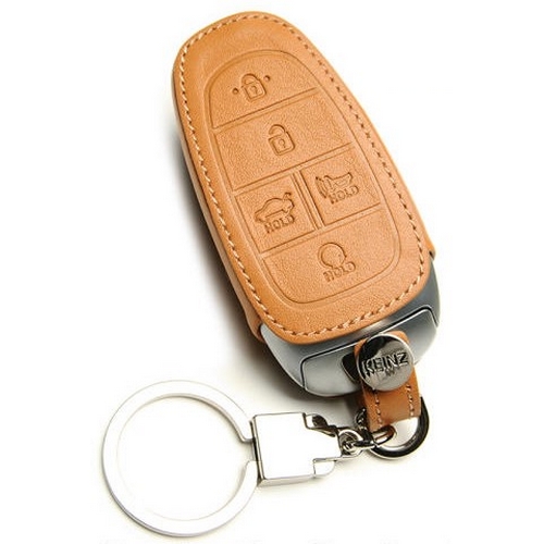 레더인 케인즈 소가죽 스마트키 케이스 아이언 5버튼