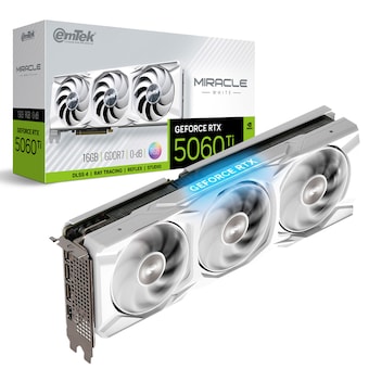 이엠텍 지포스 RTX 5060 Ti MIRACLE WHITE D7 16GB