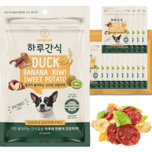 와그작 하루간식 오리랑 과일야채 30g