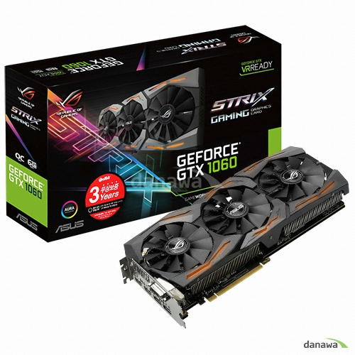 ASUS ROG STRIX 지포스 GTX1060 O6G GAMING D5 6GB 이엠텍_이미지