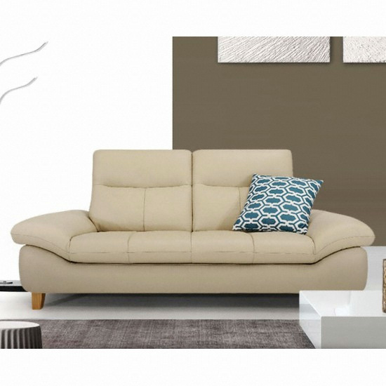 자코모 에비뉴엘 슈렁큰 천연가죽 소파 3인용 (스툴포함)_이미지