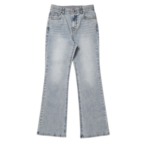  쉬즈미스 여성 밴딩 세미 부츠컷 데님 팬츠 SSMSLQ12020