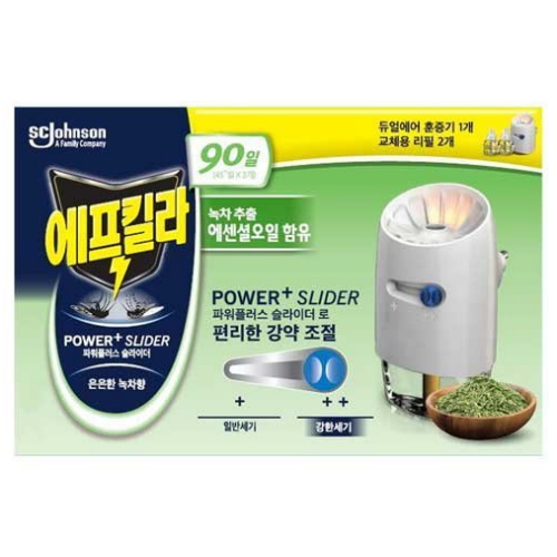 에프킬라 파워플러스 슬라이더 훈증기 녹차향 45일이미지입니다. 누르면 해당 게시물로 새창이동합니다.