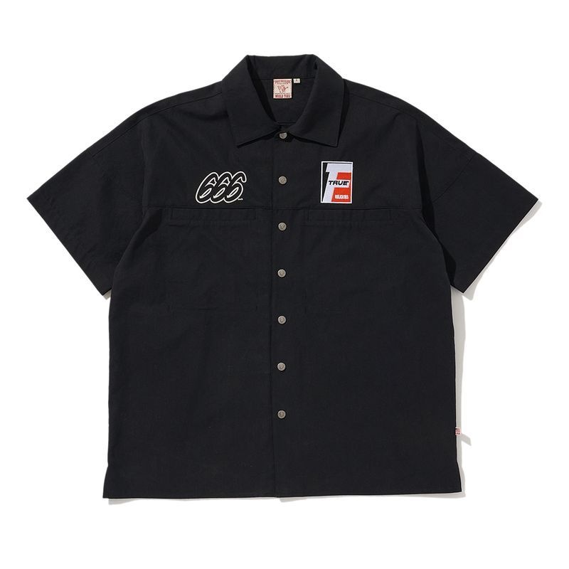 트루릴리젼 SPEED LIMIT 666 SHORT S리 LEEVE SHIRTS BLACK TRA2SHU002BBK 3133688_이미지