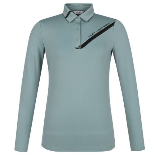 핑 기모 라인 포인트 카라 긴팔 티셔츠 122B3TO951 (MT, 민트)_이미지