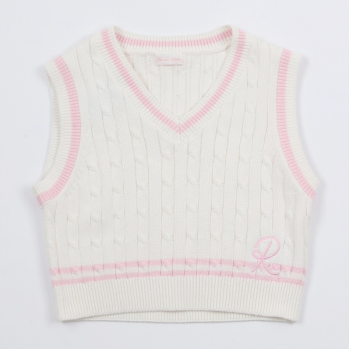 로엠걸즈 케이블조끼 RGVK2411P_이미지