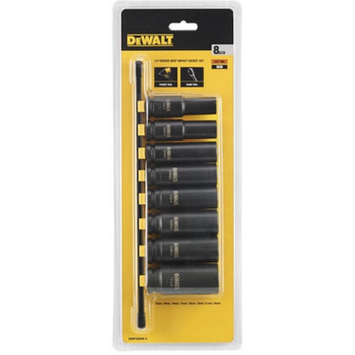 디월트 1/2인치 롱 임팩트 소켓 세트 DWMT86090-0 (8pcs)