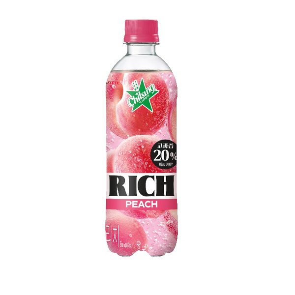 롯데칠성음료 칠성사이다 리치 복숭아 500ml (1개)