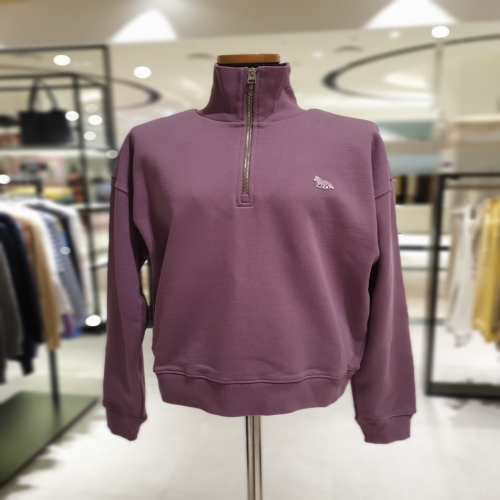 메종키츠네 Women Baby Fox Patch Half Zip Sweatshirt / MW00304KM0325 P540 MIF4MT..