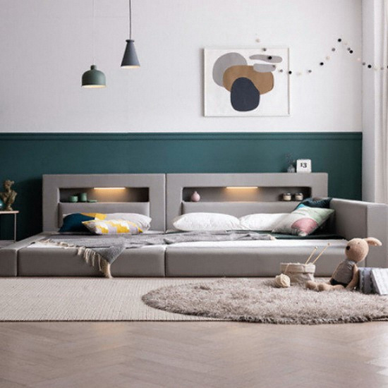 삼익가구 렉스 밸런스 LED 패밀리침대 SS+Q (시리우스65T케미컬폼독립)_이미지