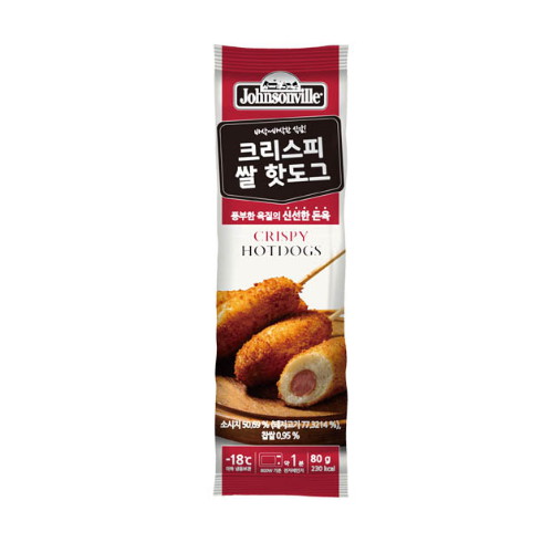 쟌슨빌 크리스피 쌀 핫도그 80g (30개)_이미지