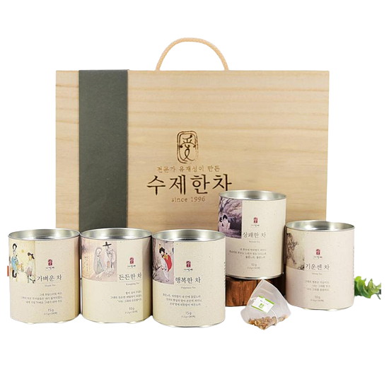 자연애 수제한차 5종 선물세트