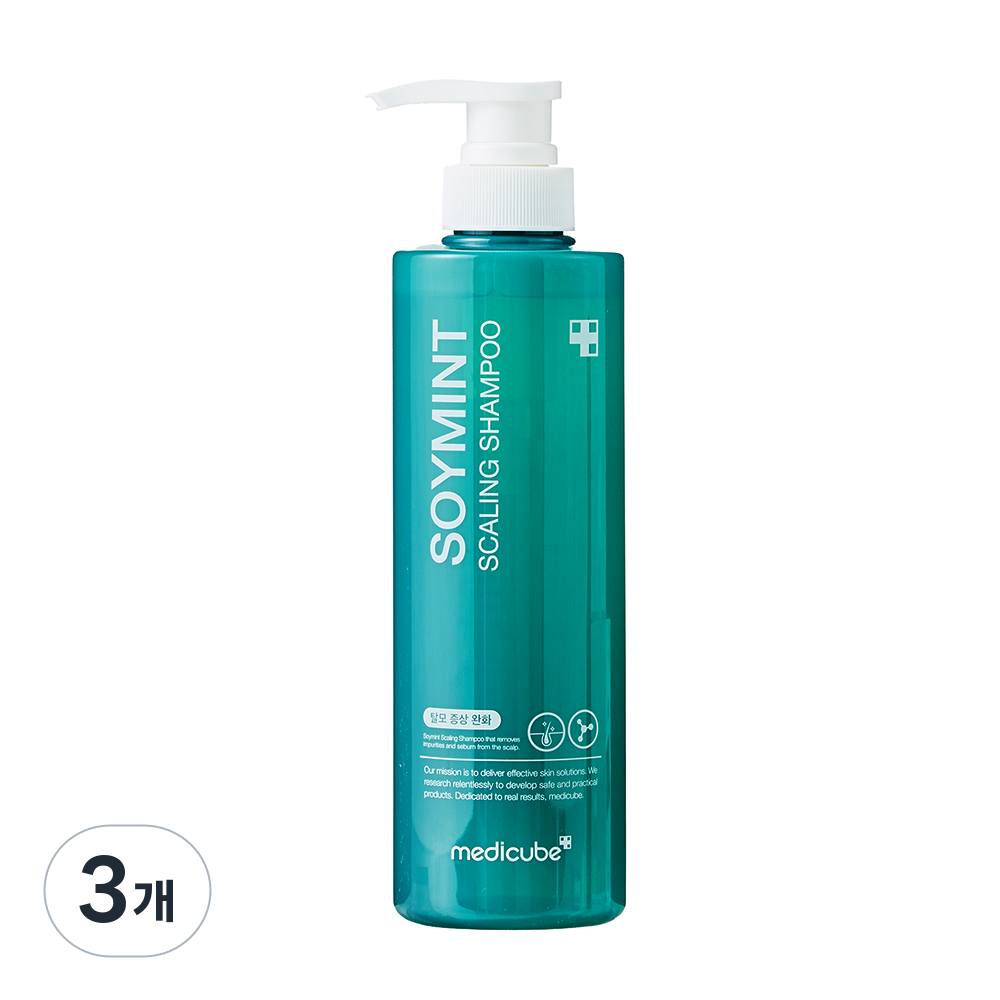 메디큐브 소이민트 스케일링 샴푸 490ml (3개)_이미지