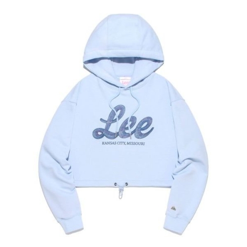 LEE 355115 컨트라스트 트림 드로스트링 허리 자켓 캐주얼 롱슬리브 지퍼 자켓 봄 가을 여성 의류_이미지