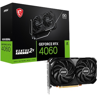 MSI 지포스 RTX <b>4060</b> 벤투스 2X 블랙 OC D6 8GB