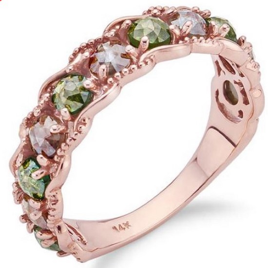 D102 18K 헤더 다이아 반지