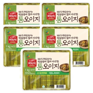 CJ제일제당 하선정 통오이지 1kg (5개)_이미지