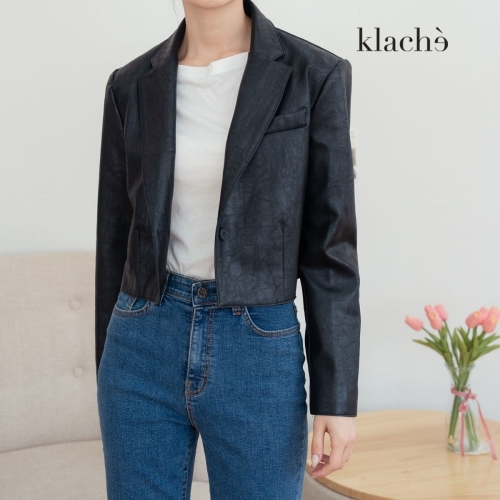 클라셰 KLACHE 모던레더자켓_CK2FJK019A이미지입니다. 누르면 해당 게시물로 새창이동합니다.