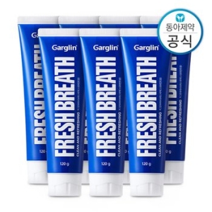 동아제약 가그린 후레쉬 브레스 치약 스피아민트 120g (7개)