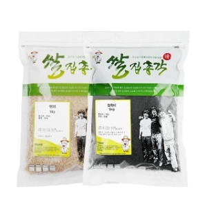  쌀집총각 대나무향미 현미 5kg + 찰흑미 5kg