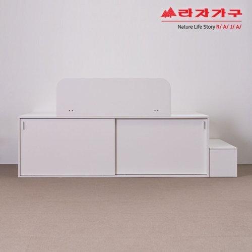 라자가구 비바 메가 수납 슬라이딩 침대 SS+가드+계단 (유로탑독립)_이미지