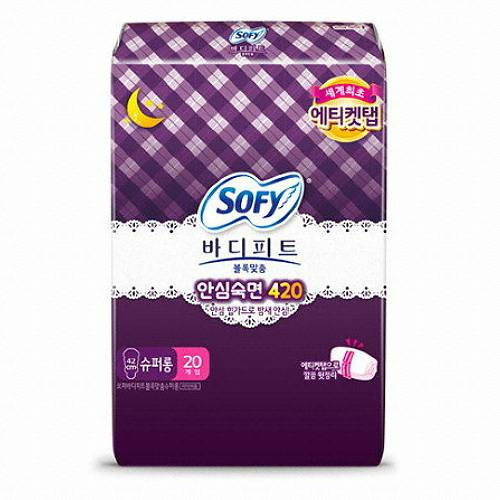 쏘피 바디피트 볼록맞춤 안심숙면 420 슈퍼롱 20개 (3팩(60개))_이미지