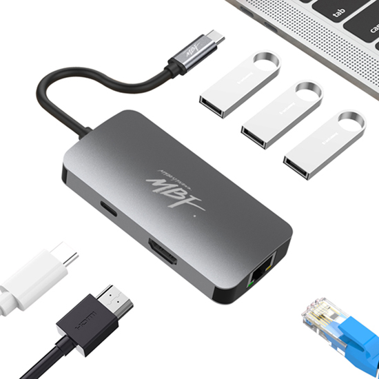 엠비에프 MBF-UC6IN1 (6포트/USB 3.0 Type C)_이미지