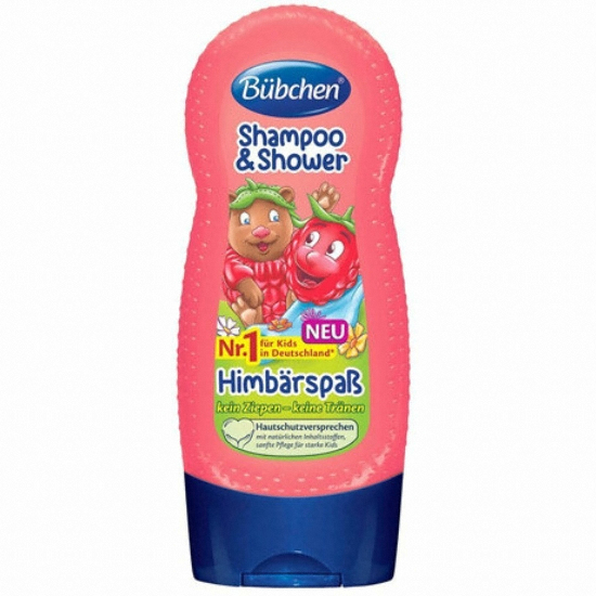 뷔센 키즈 산딸기 샴푸 앤 샤워 230ml (1개)_이미지