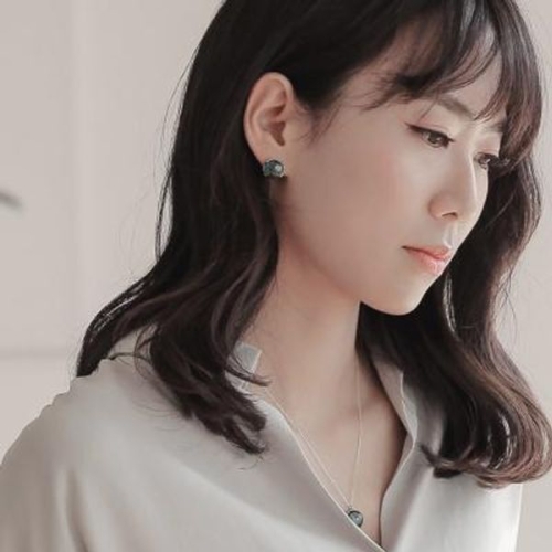 바이데이지 교보문고 01Be0022 탄생석 터키석원석 실버귀걸이