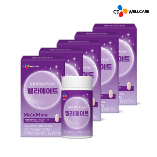 닥터뉴트리 식물성 멜라토닌 함유 멜라메이트 500mg 30정 (5개)_이미지