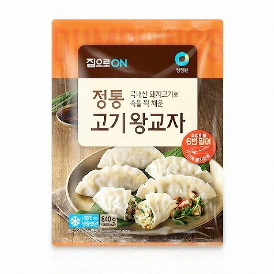 대상 청정원 집으로ON 정통 고기 왕교자 840g (1개)_이미지