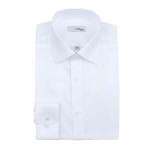 ST듀퐁 셔츠 SE2SM21LS301SWH 컴포터블 라인 화이트 솔리드 140수
