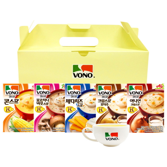 농심 보노 수프 5각 머그컵 선물세트 (1개)