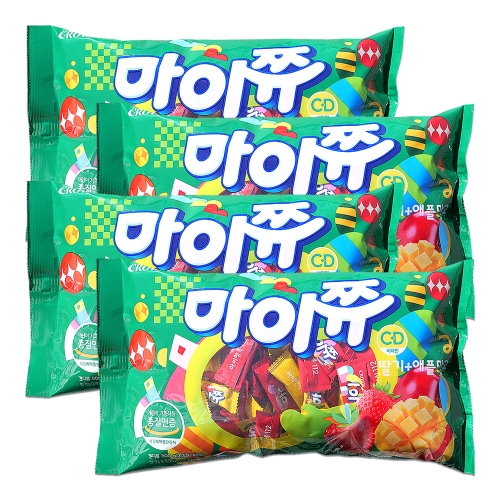 크라운제과 마이쮸 딸기 애플망고 800g (4개)