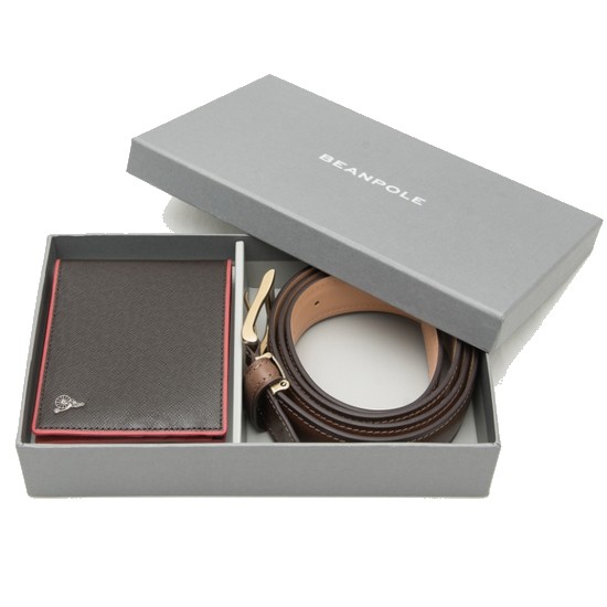 삼성물산 빈폴ACC E/P 반지갑 자전거 엠보 캐쥬얼 벨트 SET PS00001923D