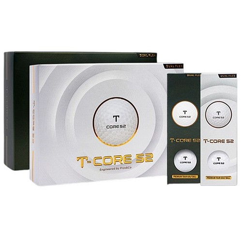 프로스앤코 T-CORE 52 저압축 골프공 (12개)