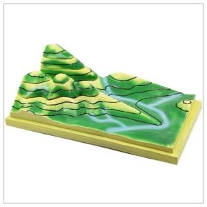 등고선 지형도 모형 이동식  과학 실험 교구 수업