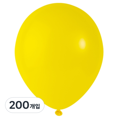 파티팡 풍선 라운드 30cm 옐로우 200개입_이미지