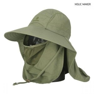 제이큐 홀릭메이커 남성 사파리 모자 HPH008 벙거지 캠핑 등산 마스크 챙모자남자모자 남성모자 캐주얼모자 모자코디 버킷햇 남성버.._이미지