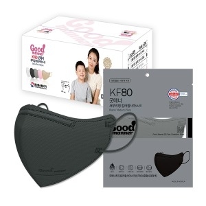 한다헬스케어 굿매너 새부리형 칼라방역마스크 중형 KF80