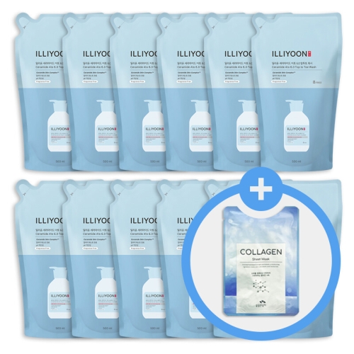 일리윤 세라마이드 아토6.0 탑투토 워시 리필 500ml (12개)_이미지