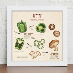 꾸밈 iy493-요리레시피인테리어액자