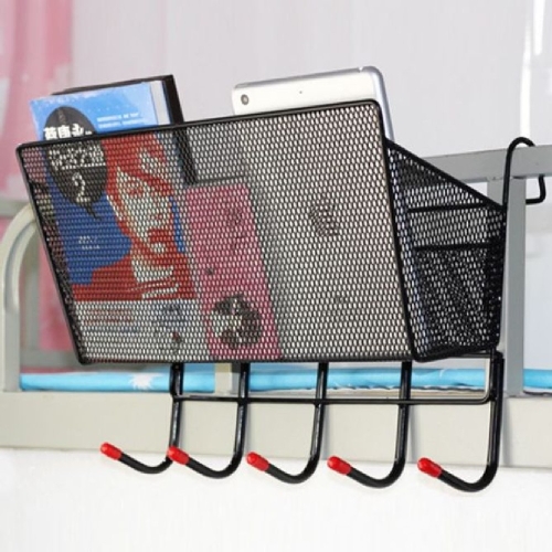 침대 걸이형 수납 정리 바구니 바스켓 철제 철재_이미지