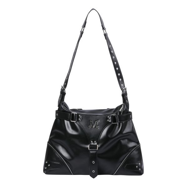 무센트 MUCENTMUCENT 니브 지퍼 포인트 벨티드 레더 숄더백 남녀공용 P0000BML 616321_이미지