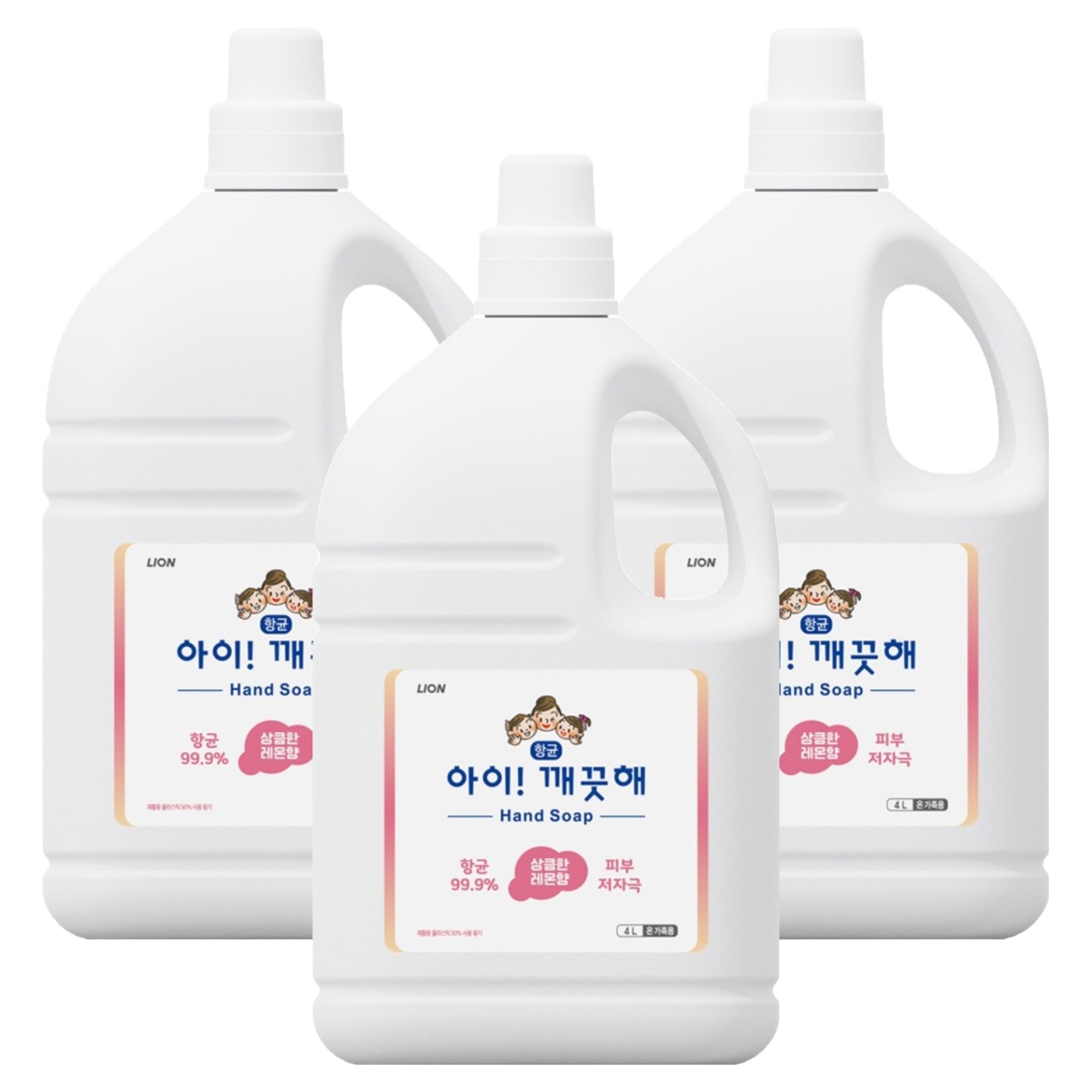 아이깨끗해 핸드워시 레몬향 4L
